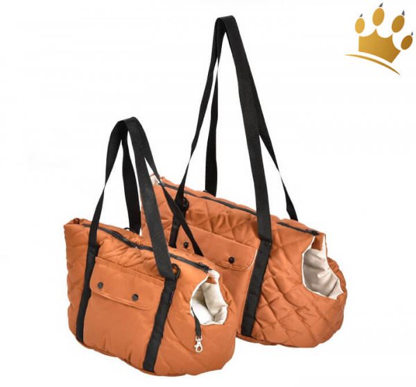 Hundetasche Sac Promenade Bicolore Camel ★ Taschen für Mops