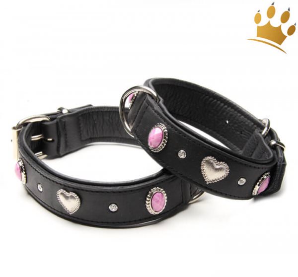 Hunde Lederhalsband Rosa Halsband Fur Hunde Lederhundehalsband Halsbander Mit Strass Hundehalsbander Halsband Leine Geschirr Cani Di Mondo Onlineshop Fur Exklusives Hundezubehor