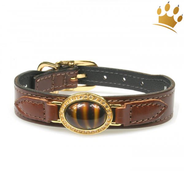 Hundehalsband Agadir Chocolate Vergoldet Halsb Nder Ohne Strass Hundehalsb Nder Halsband